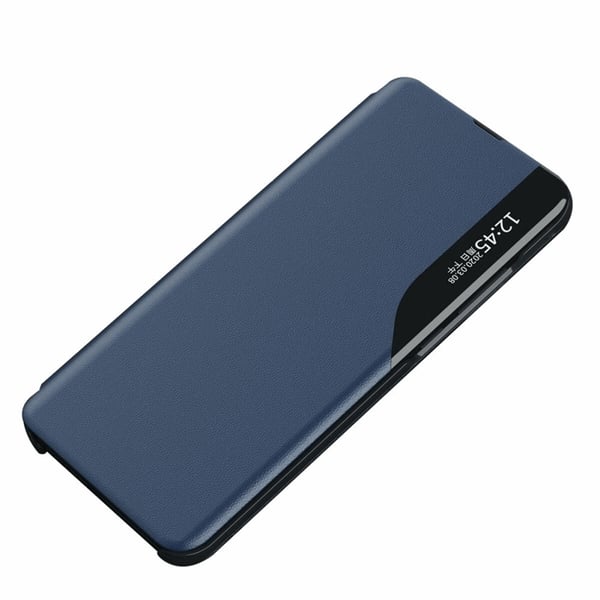 Galaxy S25 Plus Etui Eco Læder View med Flap - Blå