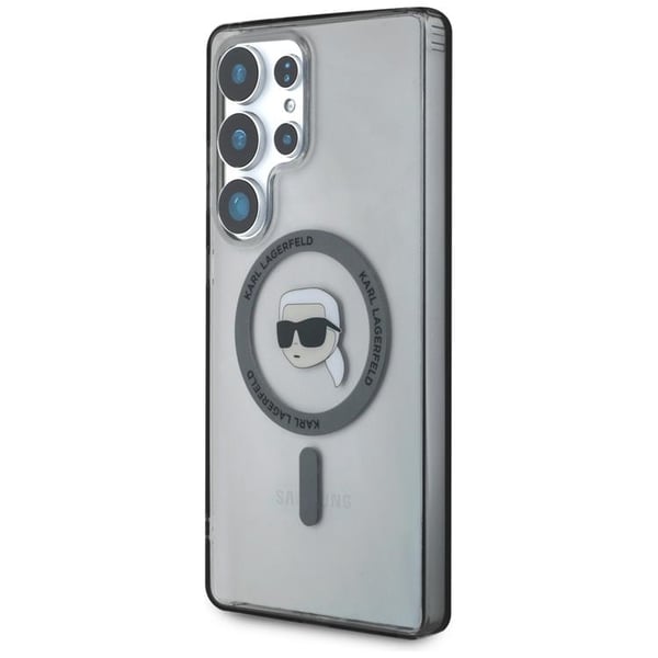 Karl Lagerfeld Mobilskal till Galaxy S25 Ultra MagSafe Karl Printed Logo - Svart