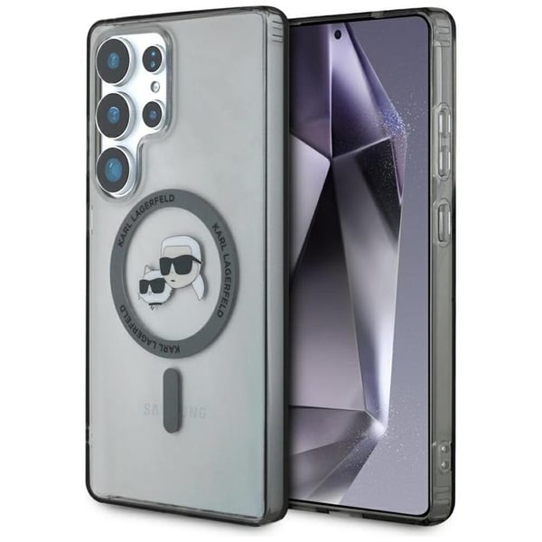 Karl Lagerfeld Mobilskal till Galaxy S25 Ultra MagSafe Karl Choupette Logo Svart