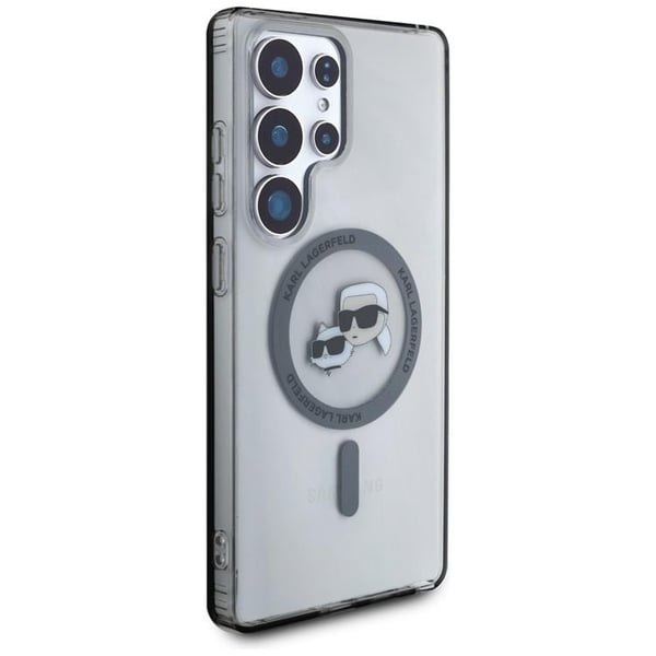 Karl Lagerfeld Mobilskal till Galaxy S25 Ultra MagSafe Karl Choupette Logo Svart