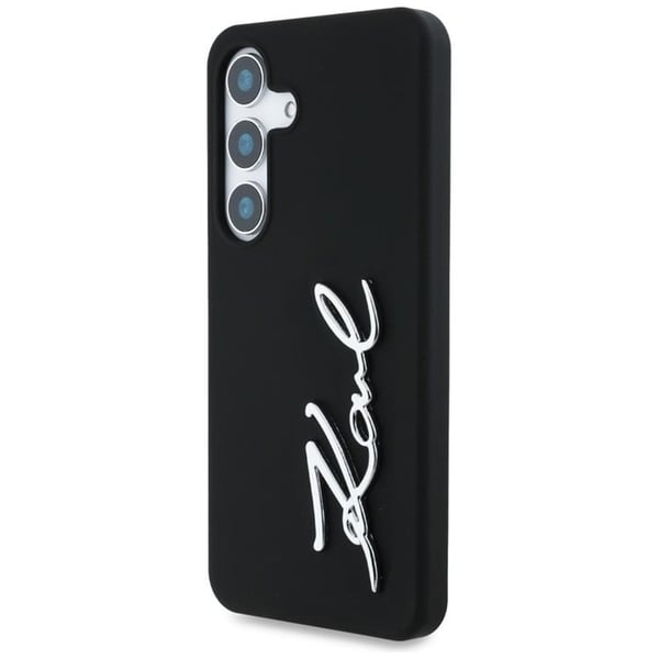 Karl Lagerfeld Mobilskal till Galaxy S25 Ultra Silikon Metal Signature - Svart