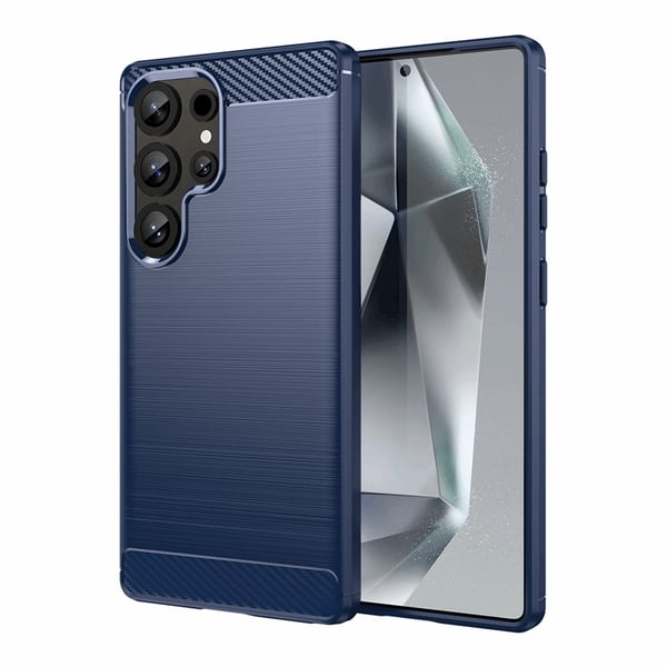 Mobilskal till Galaxy S25 Ultra Carbon Flexible - Blå