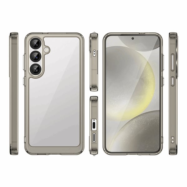 Mobilskal till Galaxy S25 Plus Outer Space med Ram - Transparent/Svart