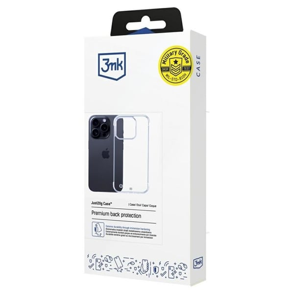 3MK Mobilskal till iPhone 15 Pro Just20g - Clear