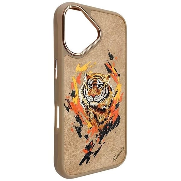 Nimmy Mobilskal till iPhone 16 MagSafe Tiger - Ljusbrun