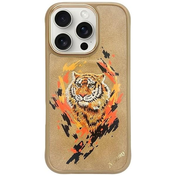 Nimmy Mobilskal till iPhone 16 Pro MagSafe Tiger - Ljusbrun