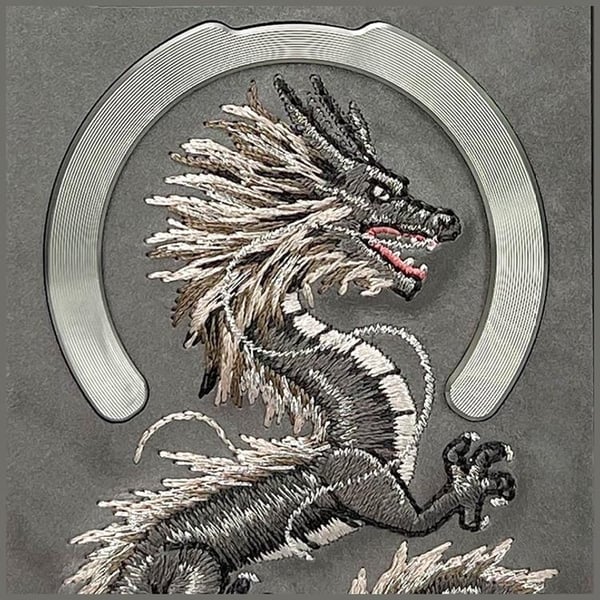 Nimmy Mobilcover til iPhone 16 Pro Max MagSafe Dragon - Grå