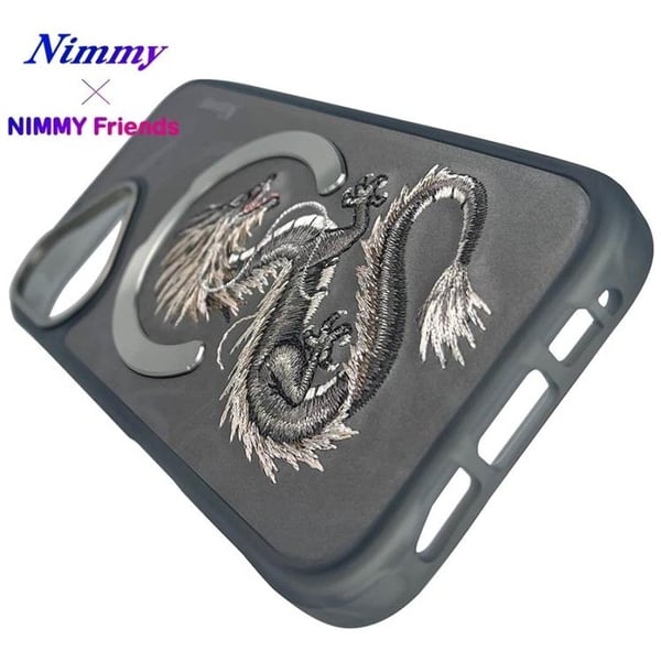 Nimmy Mobilskal till iPhone 16 MagSafe Dragon - Grå