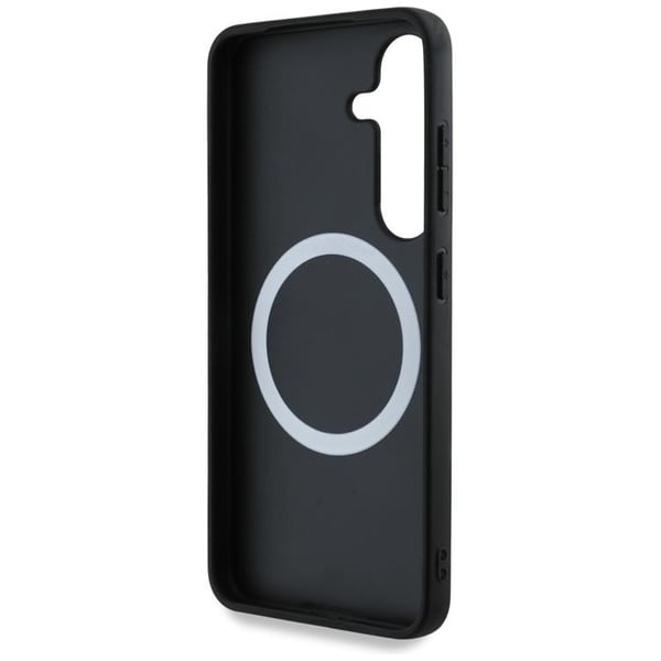 BMW Mobilskal till Galaxy S25 Plus MagSafe Läder Tricolor Stripe - Svart