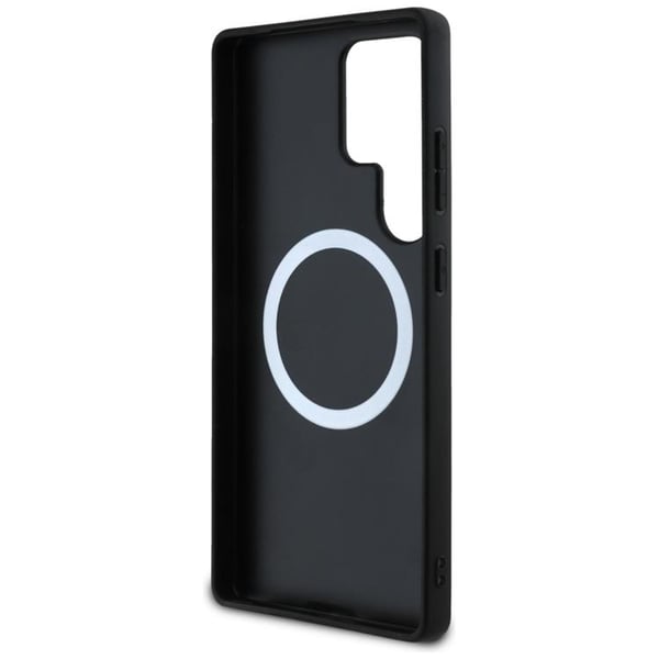BMW Mobilskal till Galaxy S25 Ultra MagSafe Läder Oversized Stripes - Svart