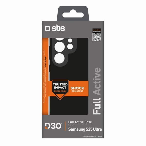 SBS Mobilskal till Galaxy S25 Ultra D3O - Svart