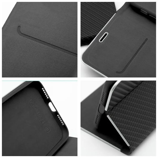 Xiaomi Redmi Note 14 4G Plånboksfodral Luna Carbon - Svart