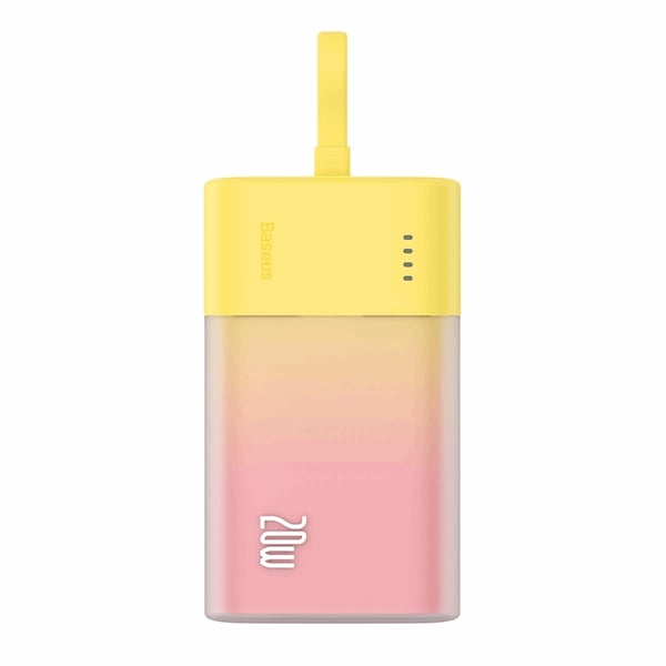 Baseus Powerbank 5200mAh Popsicle 20W - Gul/Rosa Baseus Powerbank 5200mAh Popsicle 20W - Gul/Rosa