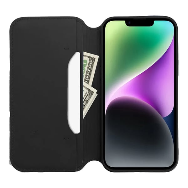 Xiaomi Redmi Note 14 5G Pung Taske Dobbelt Lomme - Sort