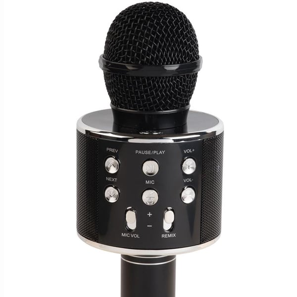 Denver Bluetooth Karaoke Mikrofon med inbyggd högtalare - Svart