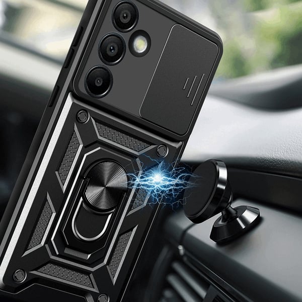 Mobilskal till Galaxy S24 FE Hybrid Armor Camshield - Röd