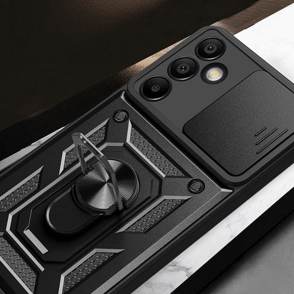 Mobilskal till Galaxy S24 FE Hybrid Armor Camshield - Röd
