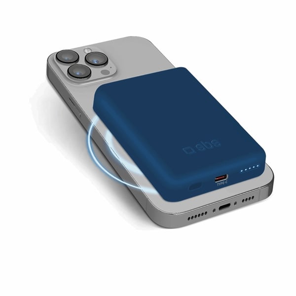SBS MagSafe Trådlös Power Bank 5000 mAh USB-C - Blå