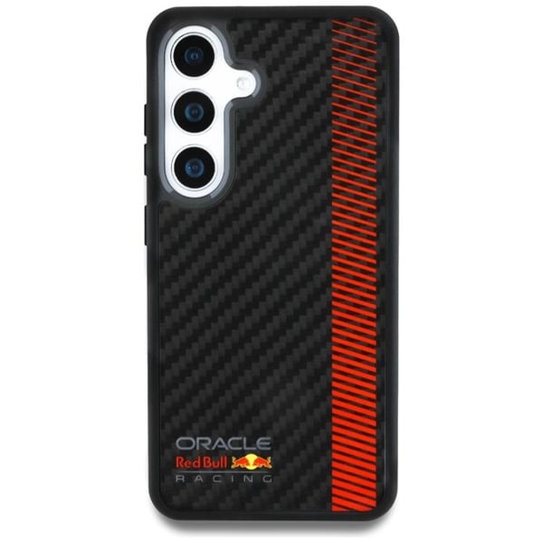 Red Bull Mobilcover til Galaxy S25 Plus MagSafe Carbon Fiber Powerbar - Sort