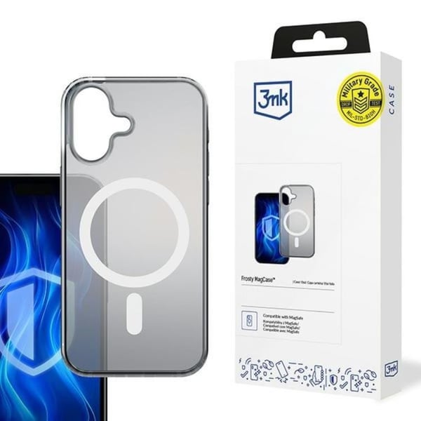 3MK Mobilskal till iPhone 16 Plus MagSafe Frosty - Vit 3MK Mobilskal till iPhone 16 Plus MagSafe Frosty - Vit