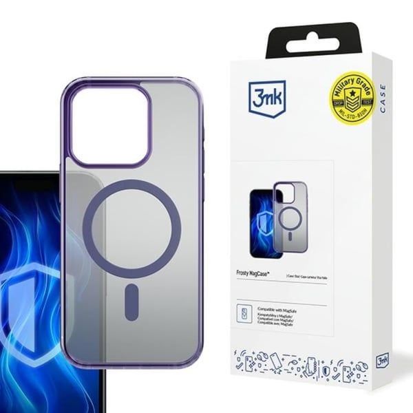 3MK Mobilskal till iPhone 16 Pro MagSafe Frosty - Lila