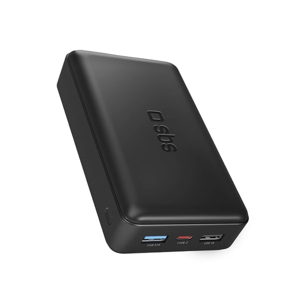 SBS Powerbank 20000mAh - Svart