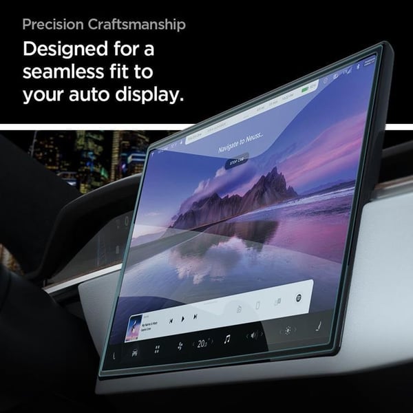 Spigen Tesla Model (X 2022/S 2021) Härdat Glas Skärmskydd EZ FIT