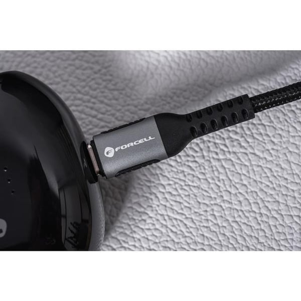 Forcell USB-A til USB-C Kabel 66W 2m QC3.0 3A Cafule - Sort
