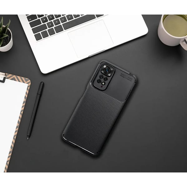 Mobilskal till Xiaomi Redmi Note 14 5G Carbon Premium - Svart