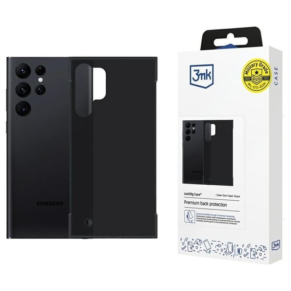 3MK Mobilskal till Galaxy S23 Ultra Matt Just20g - Svart