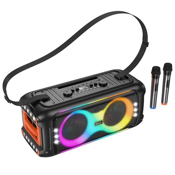 Hoco Langaton Kaiutin 2xLangattomalla Mikrofonilla LED 60W (Karaokesetti) HA9