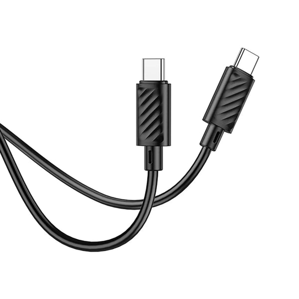 Hoco USB-C Till USB-C Kabel 1m - Svart