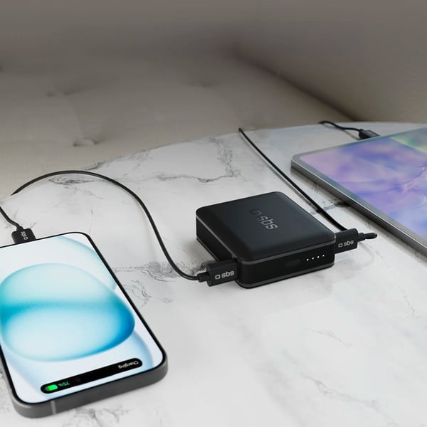 SBS PowerBank 10000 mAh 20W - Svart