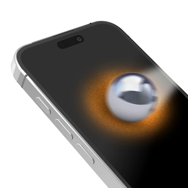 SBS iPhone 15 Pro Max Härdat Glas Skärmskydd D30 - Svart