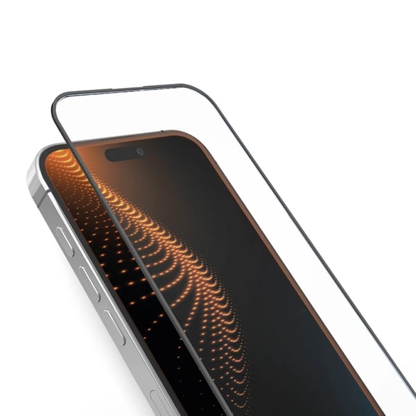 SBS iPhone 15 Pro Max Härdat Glas Skärmskydd D30 - Svart