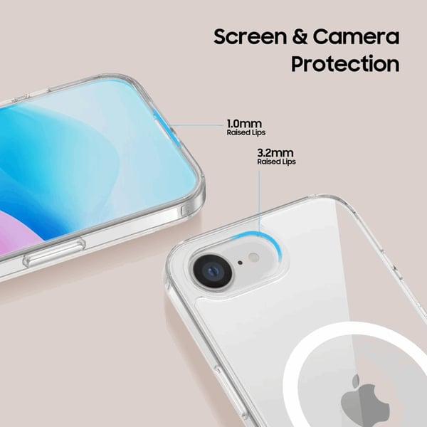 Tech-Protect Mobilskal till iPhone 16e Magsafe Flexair Hybrid - Clear