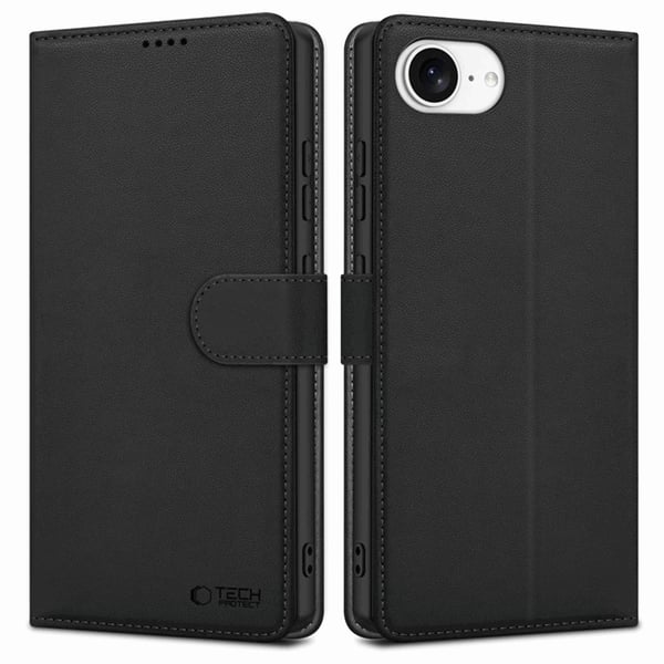 Tech-Protect iPhone 16e Lompakkokotelo - Musta