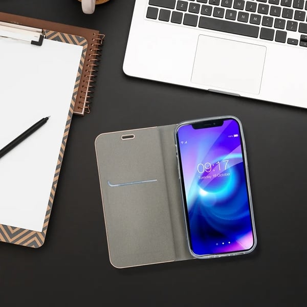 Xiaomi Redmi Note 14 4G Pung Etui Luna Guld - Sølv