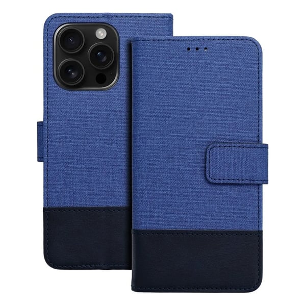 iPhone 16e Plånboksfodral Gomma - Blå