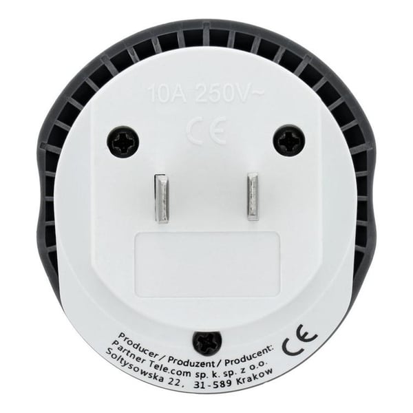 Blue Star Reseadapter GÅ Till USA (Typ A) 10A - Vit