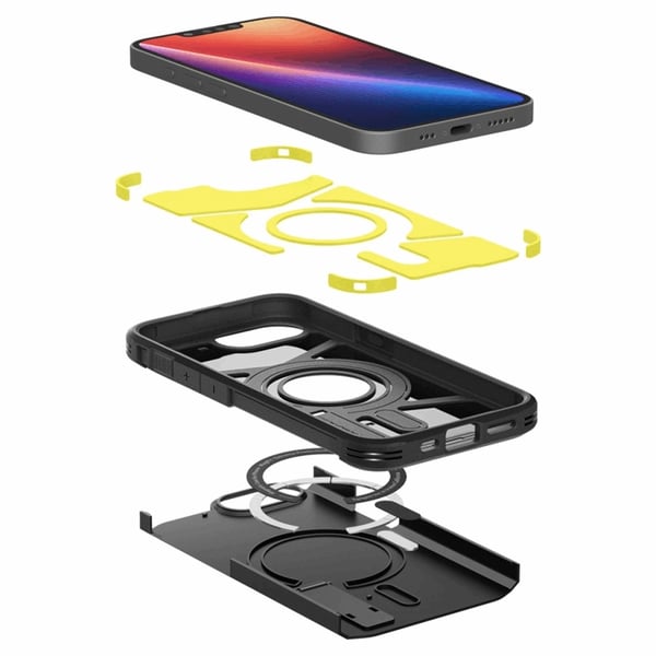 Spigen Mobilskal till iPhone 16e Magsafe Tough Armor - Svart