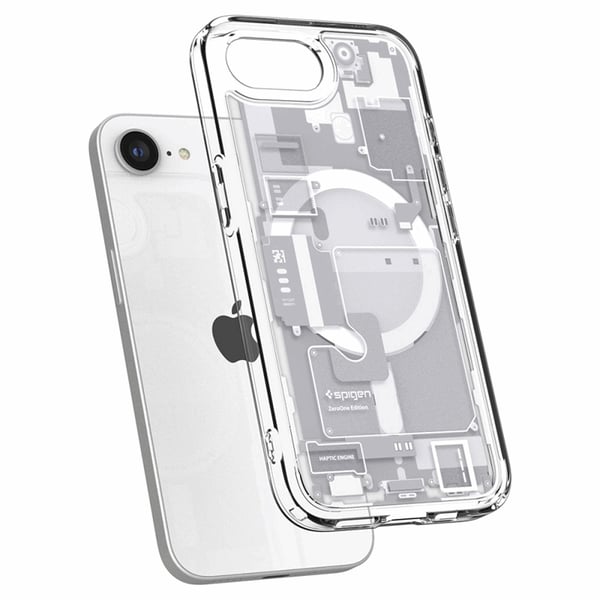 Spigen telefontaske til iPhone 16e Magsafe Ultra Hybrid - Zero One Hvid