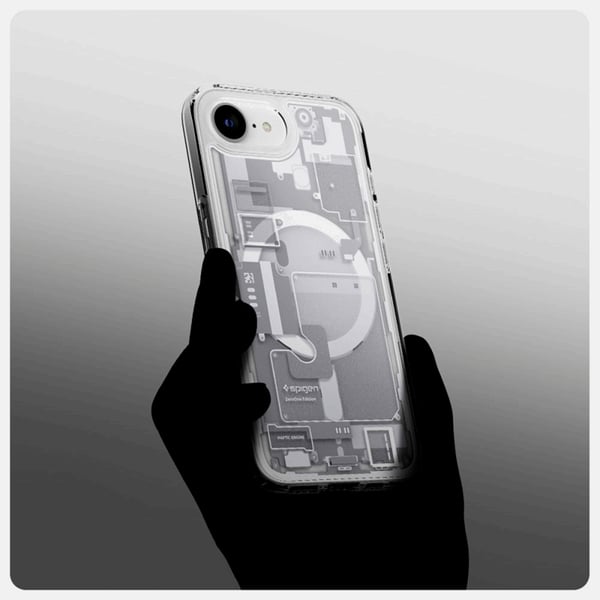 Spigen telefontaske til iPhone 16e Magsafe Ultra Hybrid - Zero One Hvid