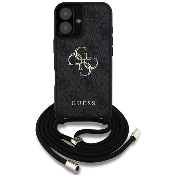 Guess Mobilskal till iPhone 16 Plus Crossbody Big Logo - Svart