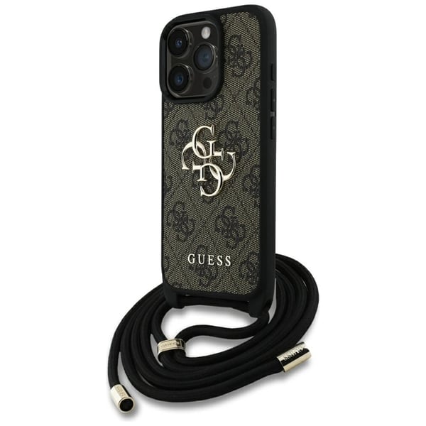 Guess Mobilskal till iPhone 16 Pro Crossbody Big Logo - Brun