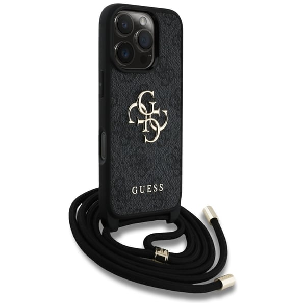 Guess Mobilskal till iPhone 16 Pro Crossbody Big Logo - Svart