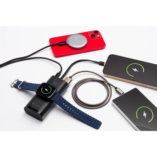 Forcell Powerbank för Apple Watch 10000 mAh 22.5W 3A - Svart
