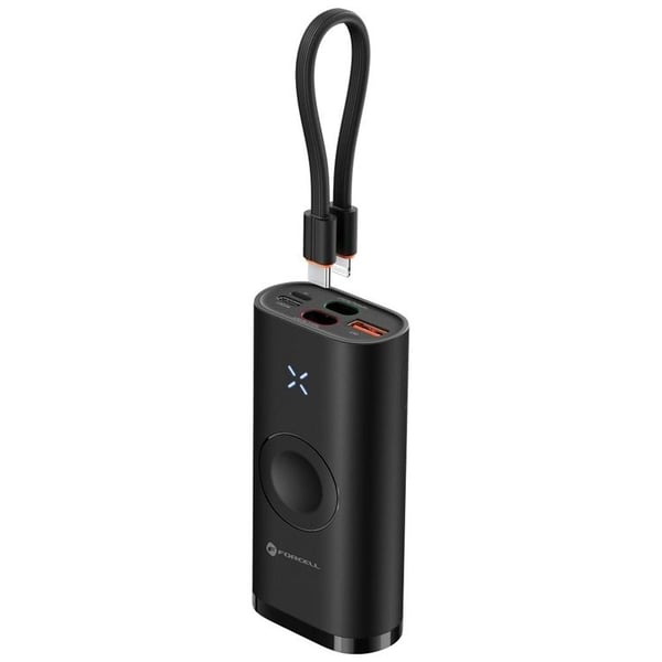 Forcell Powerbank för Apple Watch 10000 mAh 22.5W 3A - Svart