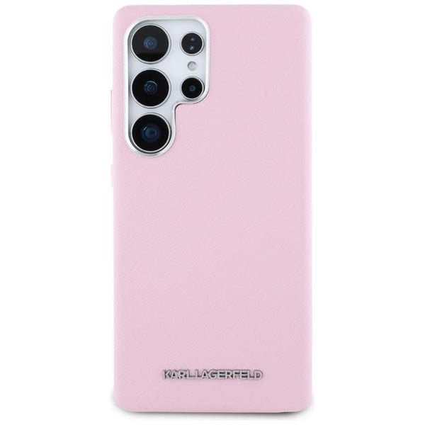 Karl Lagerfeld Mobilskal till Galaxy S25 Ultra MagSafe Saffiano Wrapped Rosa