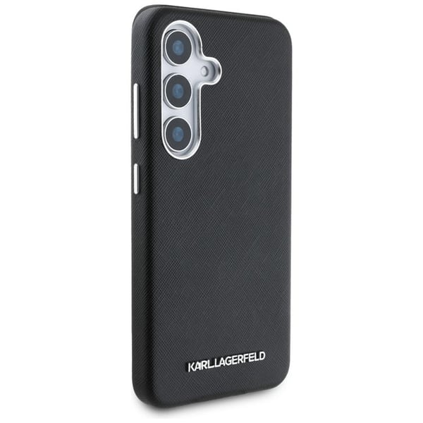 Karl Lagerfeld Mobilskal till Galaxy S25 MagSafe Saffiano Full Wrapped - Svart